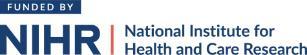 NIHR funded by logo