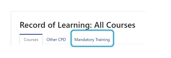 mandatory training