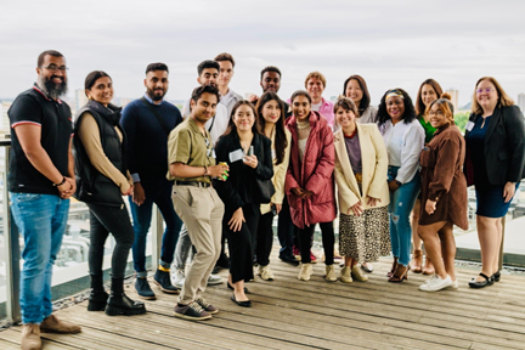 Photo of staff and students involved in the Queen Mary Social Venture Fund