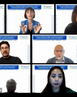 Screenshot of speakers at zoom event