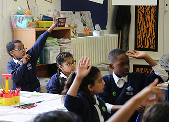 School children taking part in the in CHILL study.