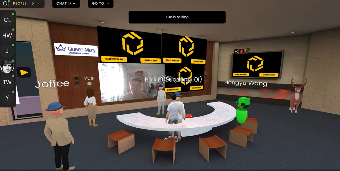Student co-created spaces in Frame VR