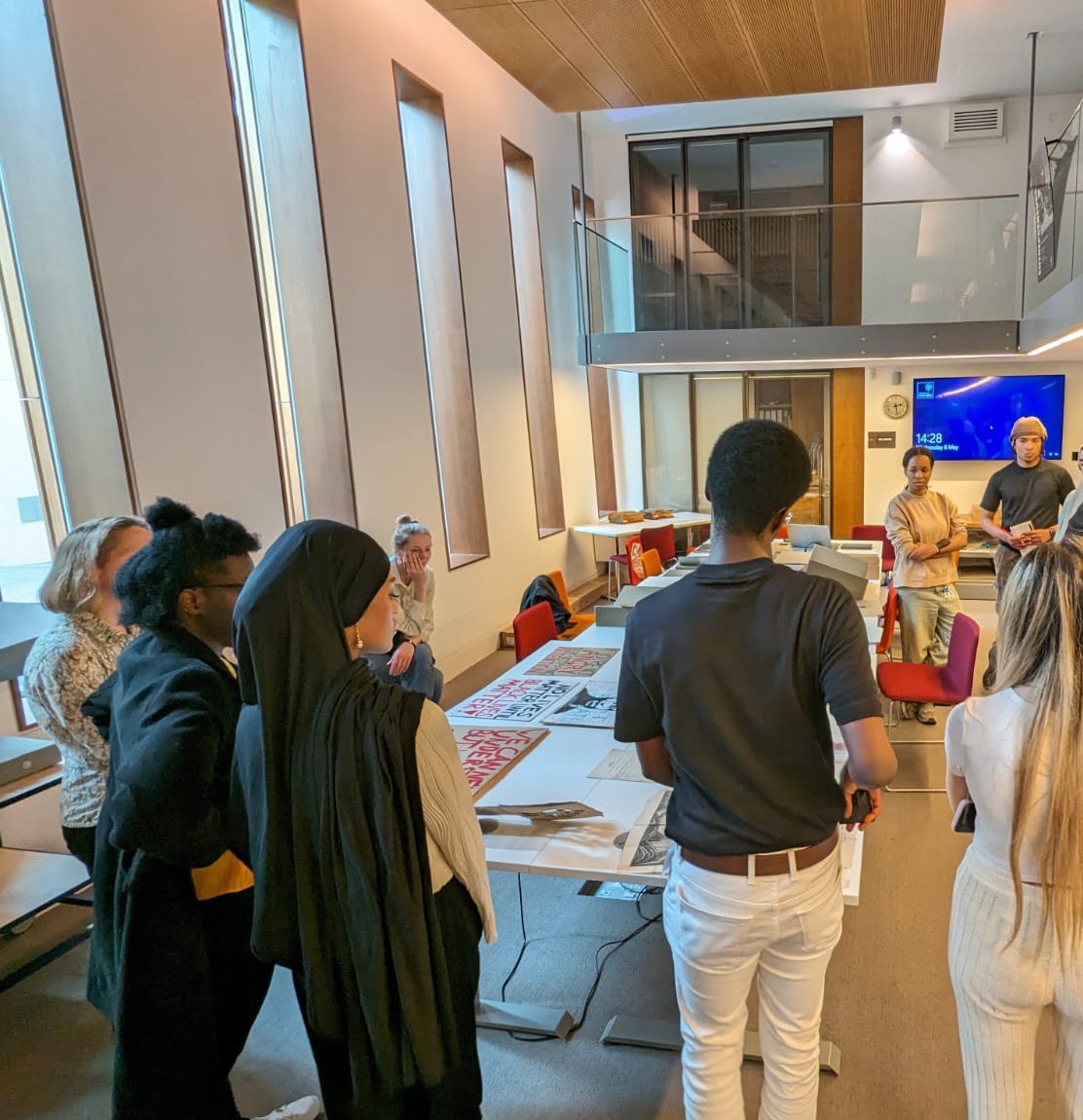 Students talking