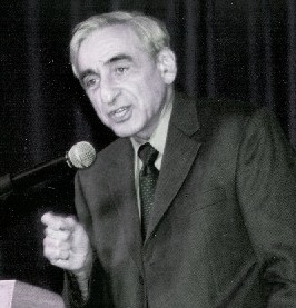 A black and white photo of Michael Walzer