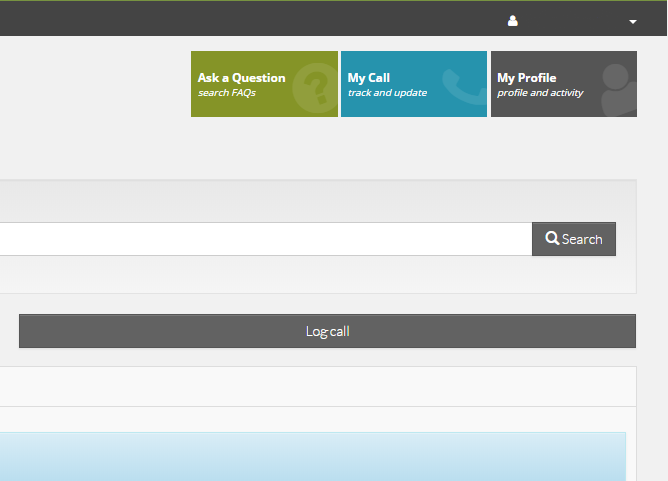 New Windows - Log a call - Mysis