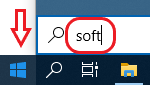 By clicking the start button and typing 