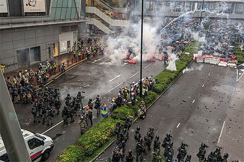 2019 Hong Kong protest, the Tsuen Wan March, 25 August, 2019