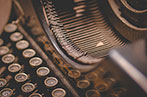 An old style typewriter