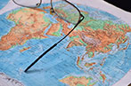 A map of the world showing Africa, India, Asia and Australia.