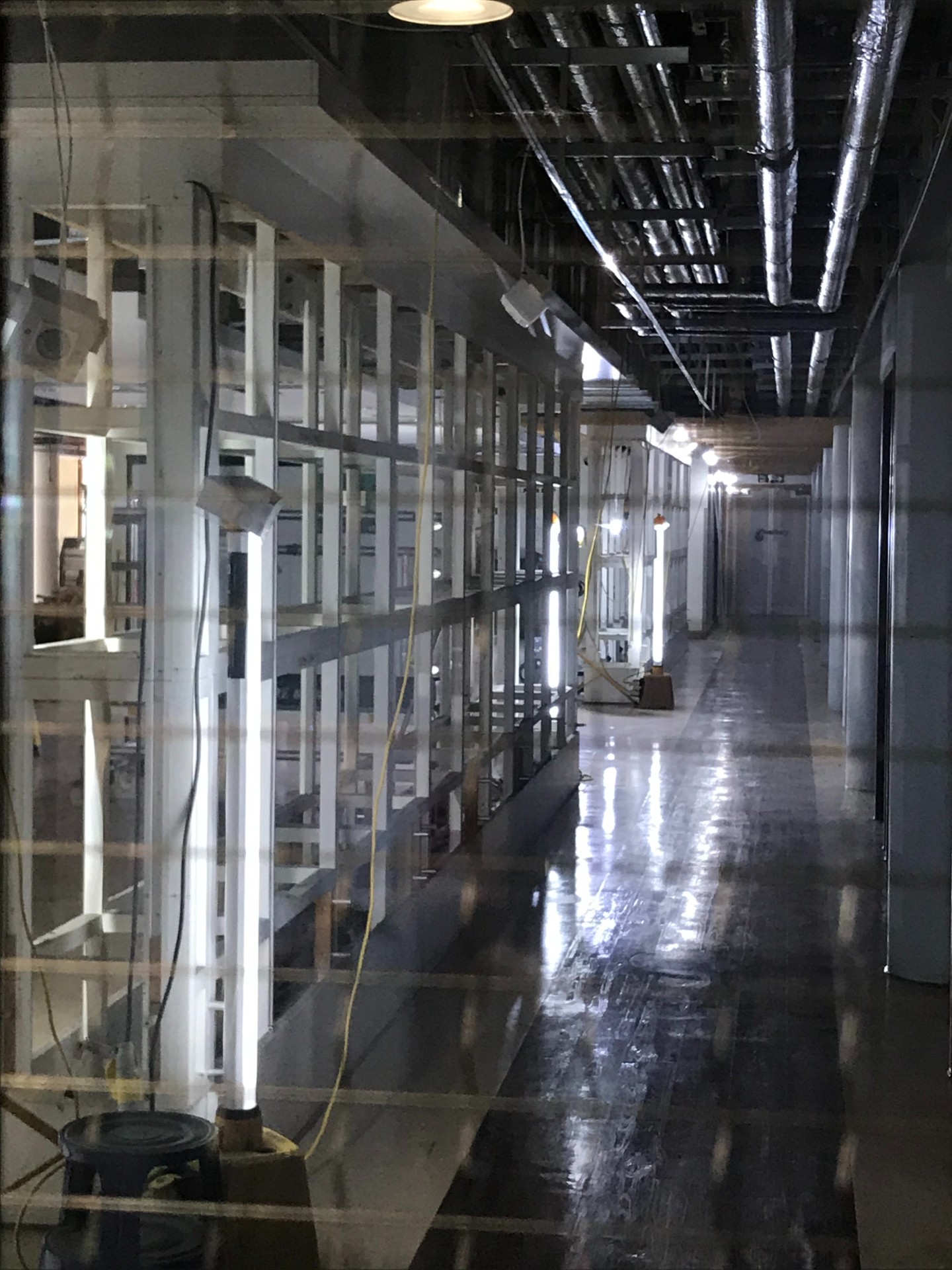 Removal of light partitions in preparation for refurbishment