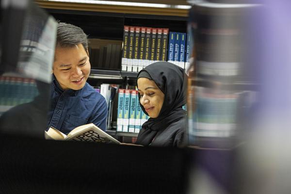 Finding a book on the shelves