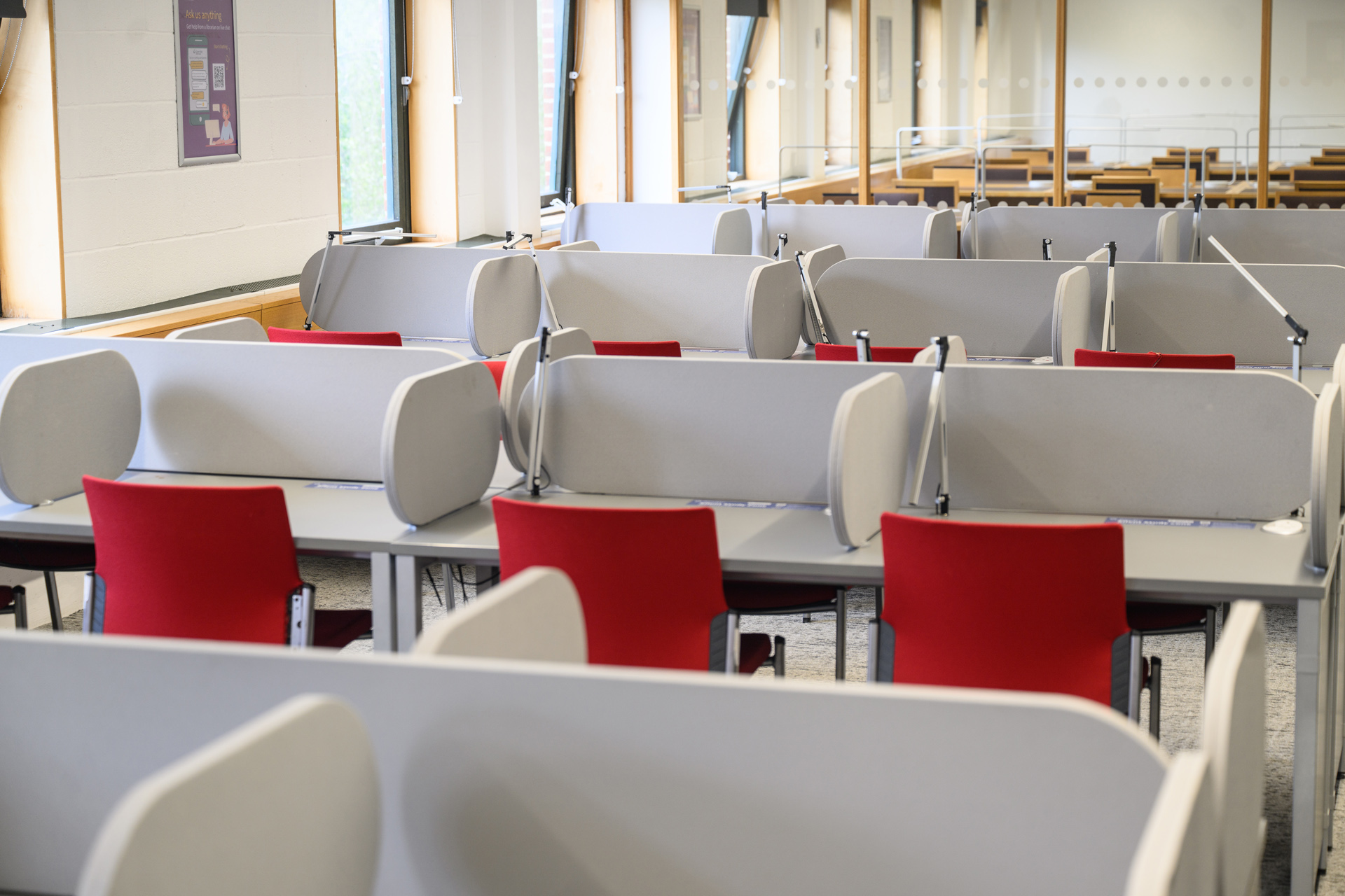 Individual study desks