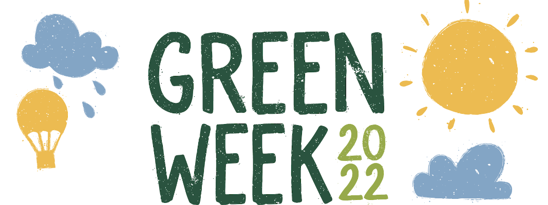 A decorative image with text 'Green Week 2022'