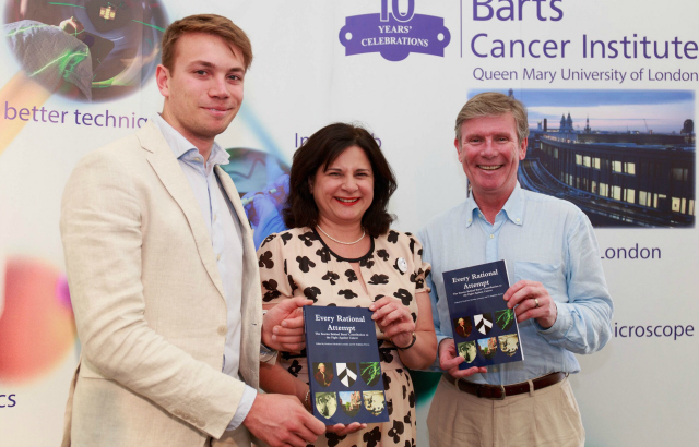 L-R: Richard Le Vay, Dr Delphine Purves and Professor Nick Lemoine