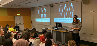 A Lecture theatre filled with people