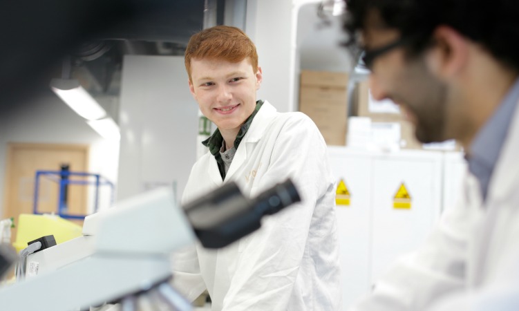 Students in the lab