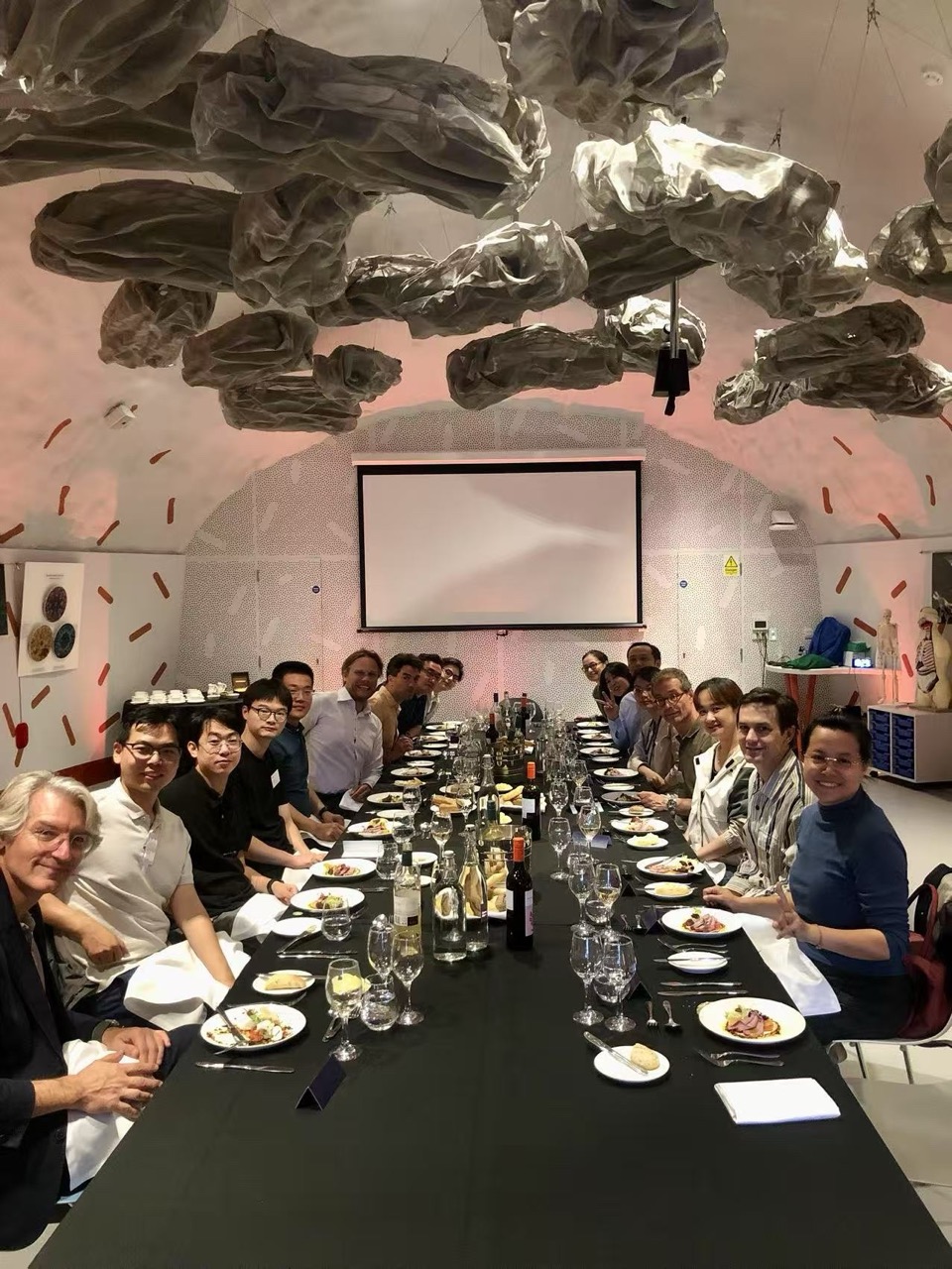 Academics at dinner