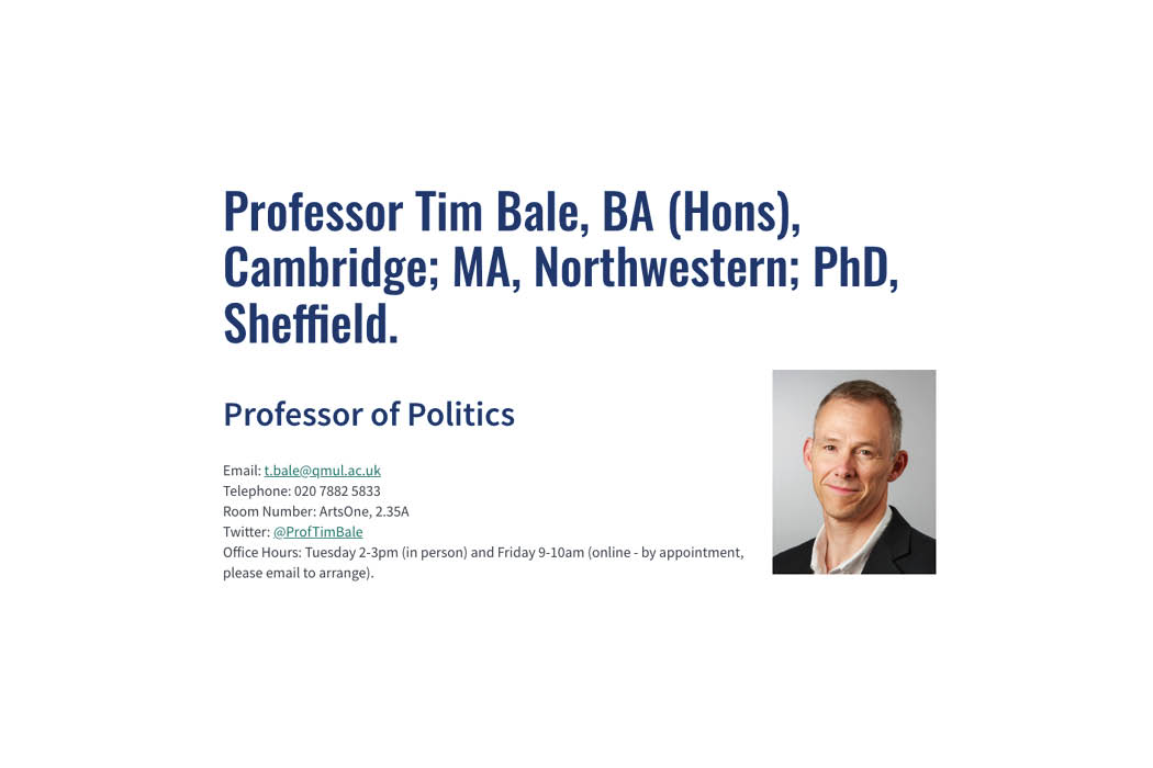 Staff profiles
